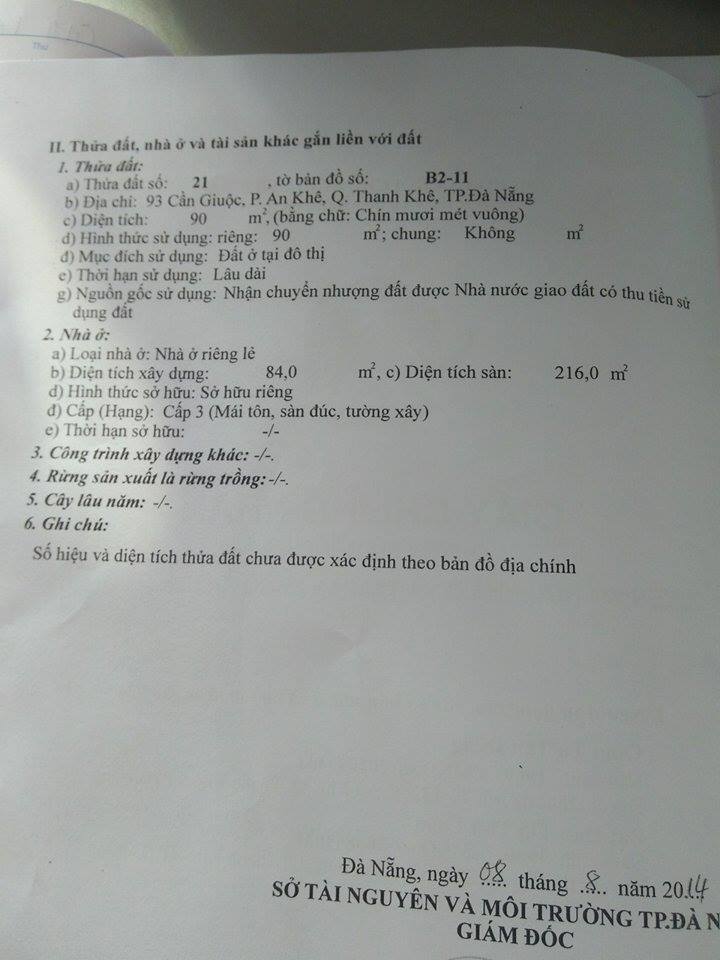Cần bán gấp nhà mặt tiền 3 tầng đường Cần Giuộc, p. An Khê