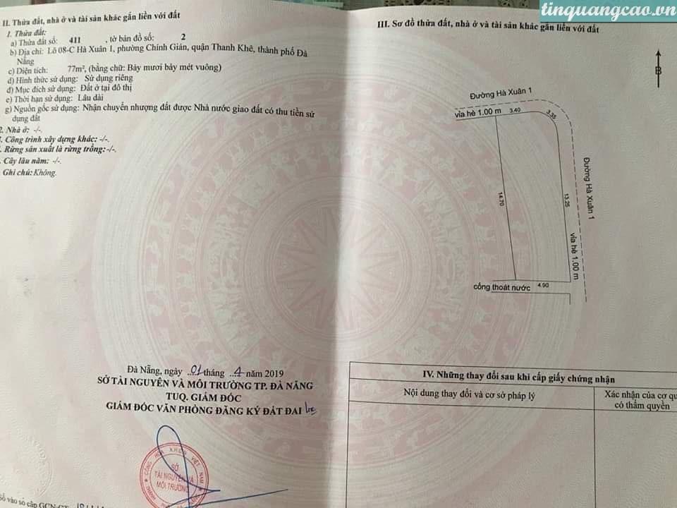 BÁN ĐẤT MT ĐƯỜNG XUÂN ĐÁN 1 