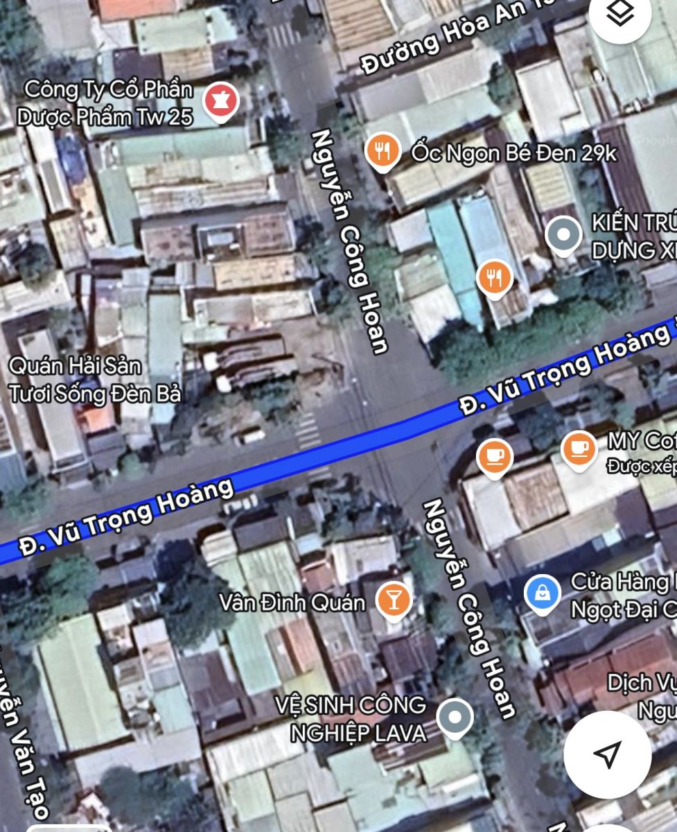 Bán Đất 2 mặt tiền Vũ Trọng Hoàng và Nguyễn Công Hoan