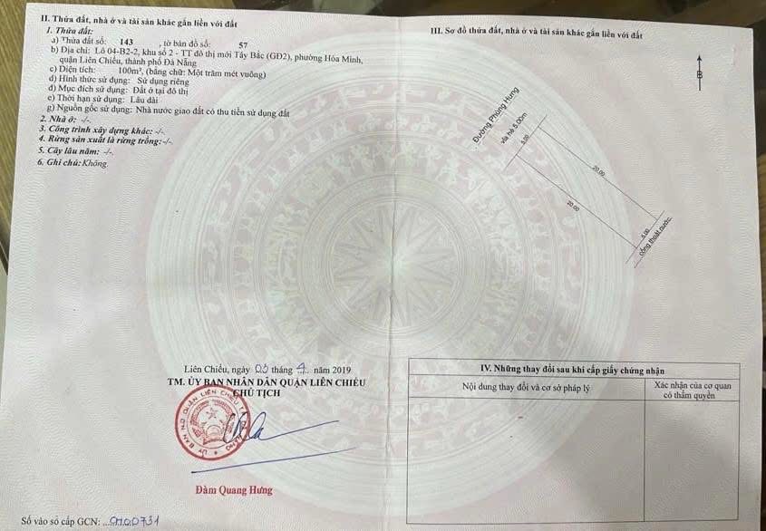 Bán Đất Đường Phùng Hưng Đà Nẵng