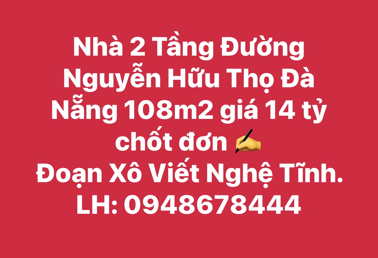 Nhà Đường Nguyễn Hữu Thọ Đà Nẵng