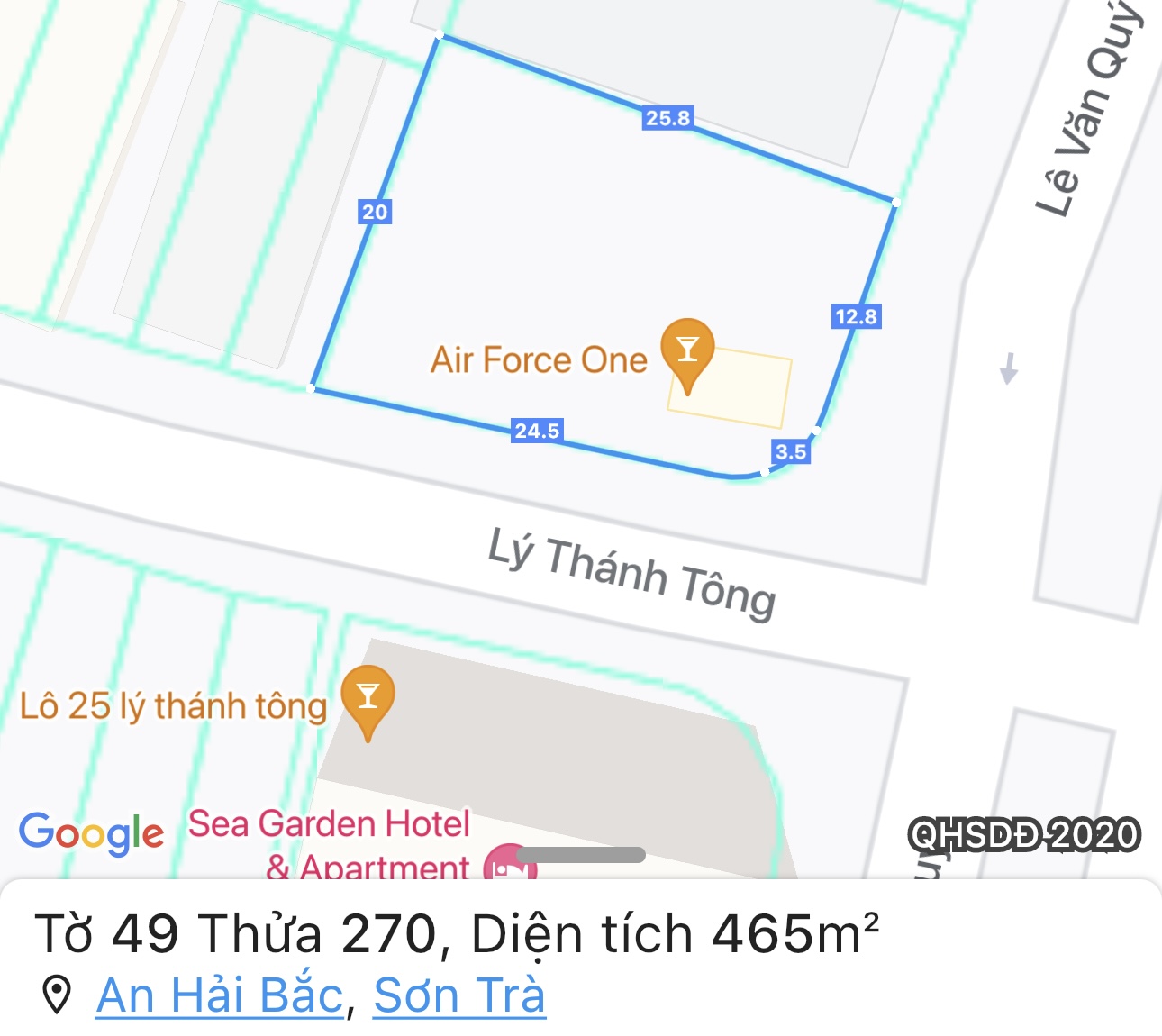 Đất 2 MT Lê Văn Quý và Lý Thánh Tông Đà Nẵng