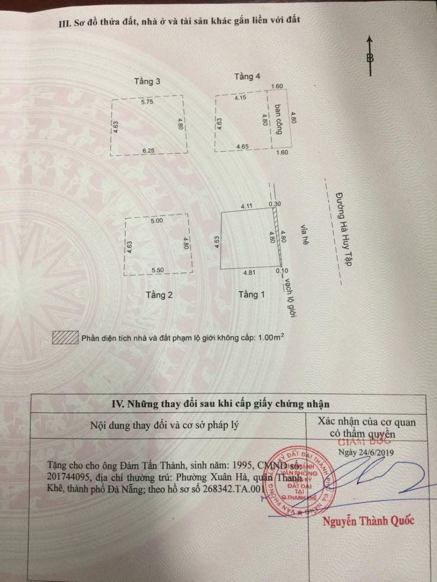Bán Nhà MT Hà Huy Tập Đà Nẵng 